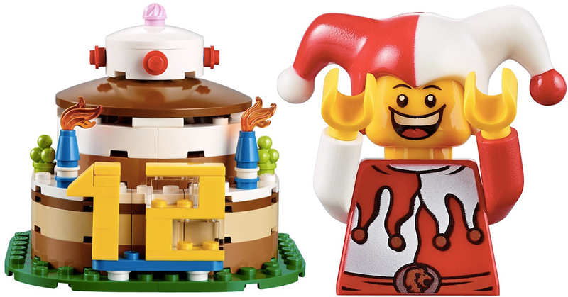 Illustration for article titled Lego's new birthday cake set is a calorie-free way to celebrate